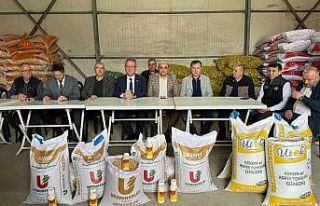 Tavşanlı’da çiftçilere nohut ve aspir tohumu...