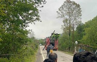 Tellere takılan tır interneti çökertti, trafiği...