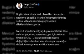 THY’den deprem sonrası bilet düzenlemesi