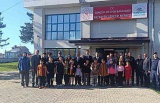 Vali Aygöl, Pazaryeri Halk Kütüphanesi’nin açılış...