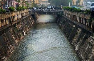 Yağışlar Tabakhane Deresi’ni coşturdu