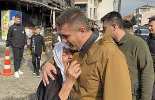 Yangınzede: "Depremden sonra ikinci darbeyi...