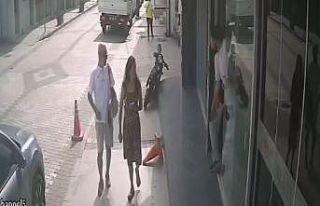 3 yaşındaki Ömer Halis, motosikletten böyle düştü