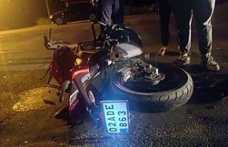 Adıyaman’da otomobil ile çarpışan motosikletin...