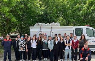 AFAD personelinden lise öğrencilerine afet bilincine...