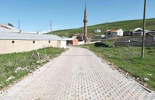 Ağrı’da Kumlugeçit köyünde kilit parke taşı...