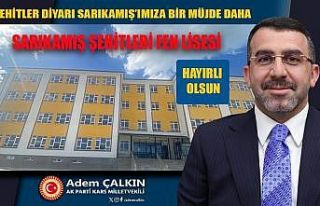 AK Parti Kars Milletvekili Çalkın’dan fen lisesi...