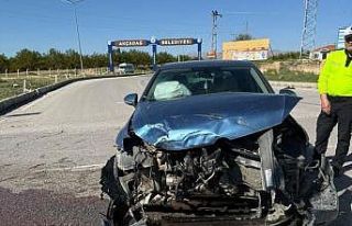 Akçadağ’da iki araç çarpıştı: 1 yaralı