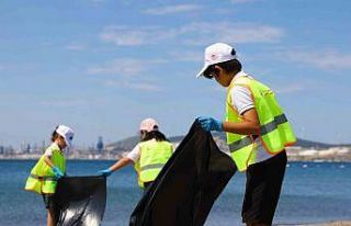 Aliağa’da öğrencilerle kıyı temizliği ve geri...