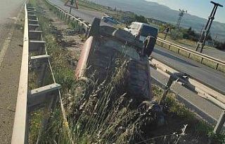 Alkollü sürücünün kullandığı otomobil takla...