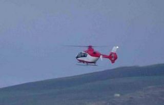 Ambulans helikopter 10 günlük bebek için havalandı