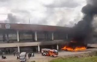 Ankara’da pazar yerinde yangın