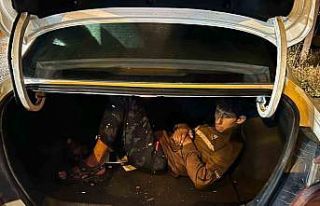 Araçların bagajlarından göçmen çıktı