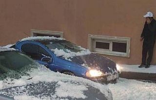 Ardahan’da dolu yağışı hayatı felç etti