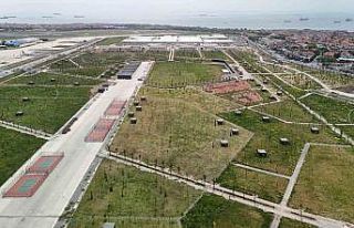 Atatürk Havalimanı, millet bahçesiyle yeşile bürünüyor