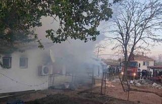 Babaeski’de köy evinde yangın