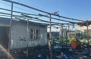 Bahçe evinde çıkan yangın maddi hasara neden oldu