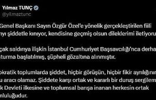 Bakan Tunç: "CHP Genel Başkanı Özgür Özel’e...