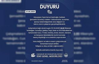 Bakım onarım çalışmaları nedeniyle çok sayıda...