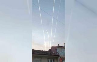 Bartın semalarında ilginç görüntü