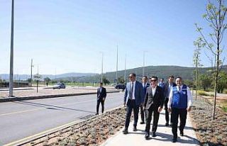 Başkan Aras, tamamlanan yol çalışmalarını inceledi