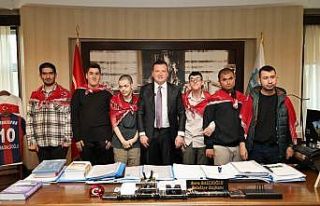 Başkan Balcıoğlu, temsili askerliğe uğurlanan...