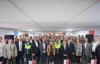 Başkan Şahin, 1 Mayıs’ta belediye çalışanlarıyla...