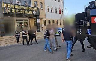 Batman merkezli suç örgütüne yönelik operasyonda...
