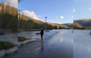 Bayburt’un Çatıksu köyünde meydana gelen sel...