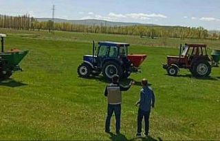 Bayburt’un meralarında gübreleme çalışması...