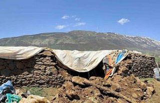 Bingöl’de fırtına ve sağanak nedeniyle ahır...