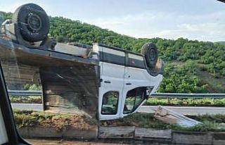 Bingöl’de kamyonet refüje çıktı: 1 yaralı