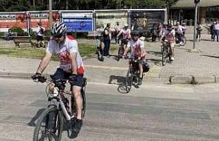 Bisikletleriyle Eskişehir’den Ankara’ya doğru...