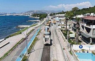 Bodrum Turgutreis’in yolları yenileniyor