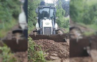 Bozdoğan’da yağış nedeniyle heyelan meydana...