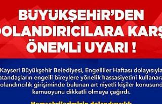 Büyükşehir’den, ‘Engelliler Haftası’ bahanesiyle...