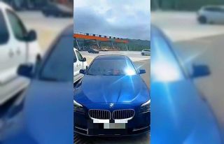 Çakarlı otomobile gereği yapıldı