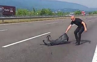 Canını hiçe saydı, otoyolda kaza olmasın diye...