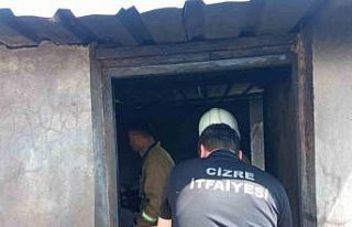 Cizre’de odunlukta çıkan yangın paniğe neden...