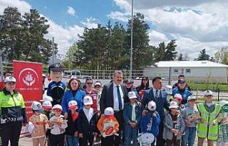 Çocuklara trafik eğitimi etkinliği