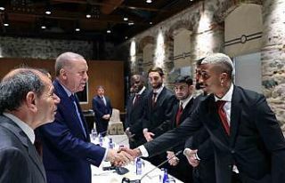 Cumhurbaşkanı Erdoğan, Galatasaray’ı kabul etti