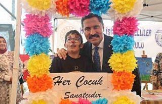 Depremzede engelliler doyasıya eğlendi