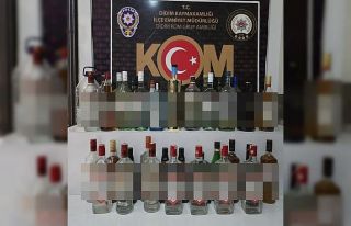 Didim’de kaçak içki operasyonu