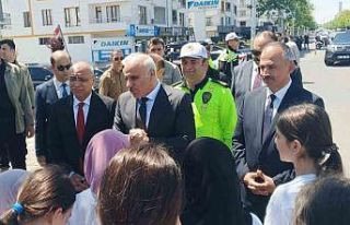 Diyarbakır’da Trafik Haftası’nda çocuklara...