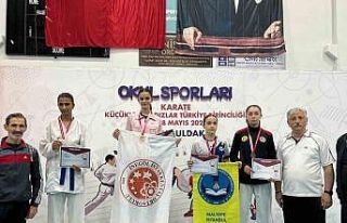 Doğa Açıkgöz, karate şampiyonasında Türkiye...
