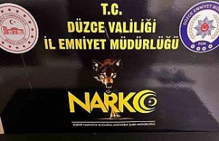 Düzce’de uyuşturucu hammaddesi ele geçirildi