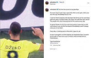 Edin Dzeko, Fenerbahçe’ye veda etti