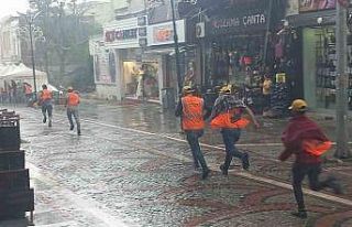 Edirne’de şiddetli yağış ve dolu hayatı olumsuz...