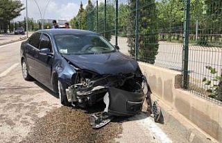 Elazığ’da otomobil duvara çarptı: 1 yaralı