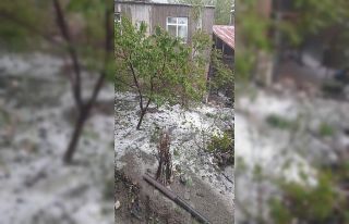 Elazığ’ı dolu vurdu